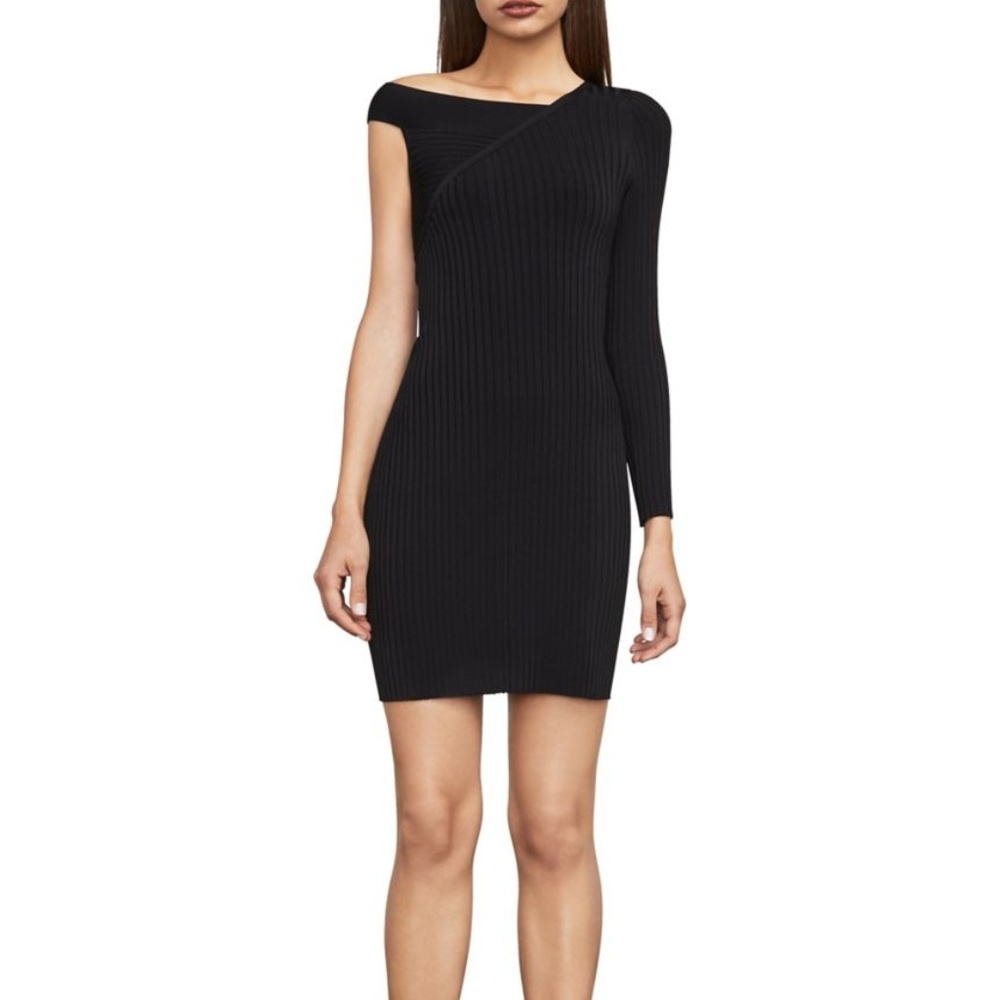 BCBGMAXAZRIA Karli One-Sleeve Sweater Dress